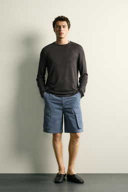 CAMISETA JACQUARD RAYAS C??AMO - VISCOSA / rayas