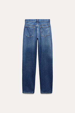 ZW COLLECTION STRAIGHT-LEG MID-RISE JEANS - Zara фото 5