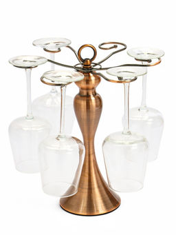Подставка для бокалов, бронзового цвета, на 6 бокалов
