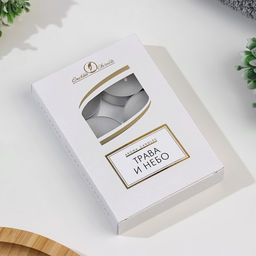 Набор ароматических свечей чайных «Трава и небо», 6 шт., 12 г