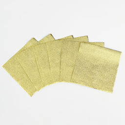 Фольга для конфет 10?10 см 100 шт., золотой фактурная