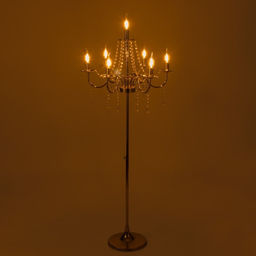 Торшер 2456/7 E14 40Вт золото 58х58х100-156 см