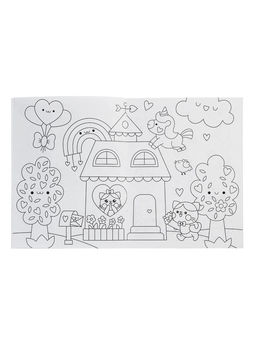 Аниме - раскраски с наклейками «Кавайные котики», 8 стр.