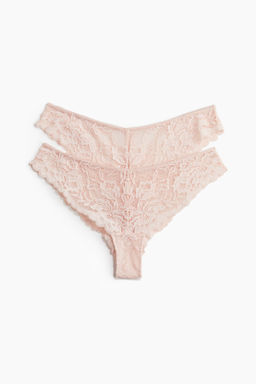 Pack de 2 bragas Brazilian de encaje