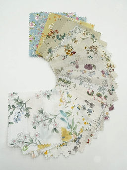 Комплект образцов Сатин цветочный рисунок, 2,2-2,5м №1 - Купава фото 2