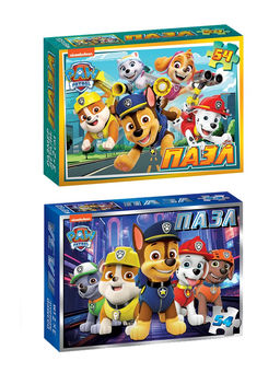 Пазлы детские «Щенячий патруль», набор 10 шт., 54 детали
