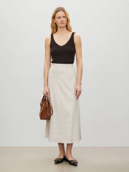 Юбка а-силуэта в клетку