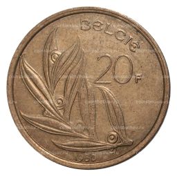 20 франков 1980 года  Надпись на фламандском (BELGIE)