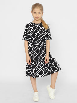 CRB wear/CSJG 63587-22-378 Платье для девочки,черный/Ex.Cherubino  фото 2