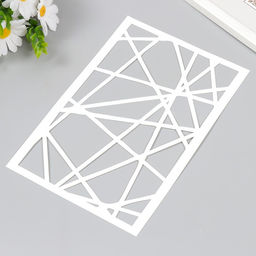 Пластиковый трафарет для творчества «Геометрия», шаблон, 24×16 см