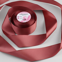 Лента атласная, 50 мм, 23±1 м, коричневая №102