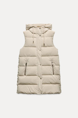 LONG PUFFER GILET - Zara фото 16