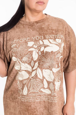 Туника М325112Пб коричневый - Елена фото 3