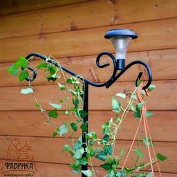 Шпалера для сада 57-302 с фонарем - Фабрика интерьерной ковки фото 5