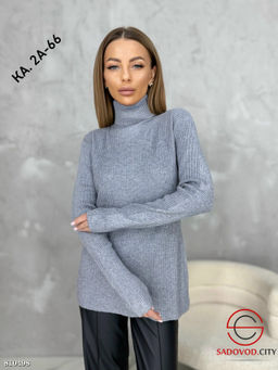 Водолазка лапша однотонная - Bruno фото 3