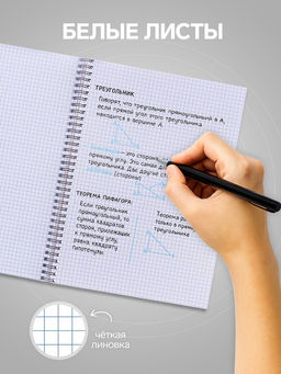 Тетрадь A4, 60 листов в клетку, на гребне «Пейзаж. Горы»