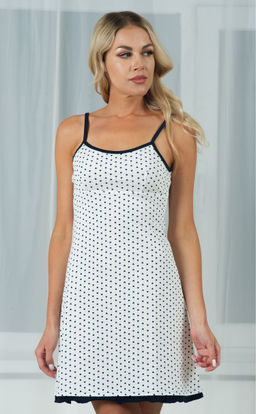 Ночная сорочка Цветы голубые на кофейном - Нежка фото 117