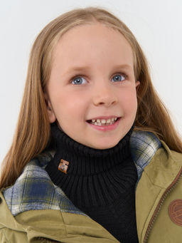 Манишка хлопковая Уголь