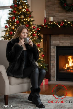 Шуба женская из искусственного меха