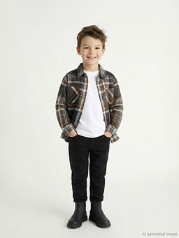 Ekose Erkek ?ocuk Oduncu G?mlek