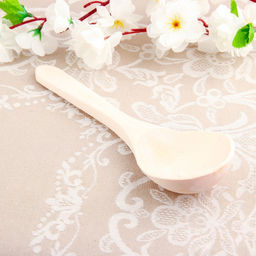 Цена за 10 шт. Ложка деревянная, без росписи, заготовка для творчества, фрезерная, салатная, 6×21 см