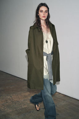 WATER-REPELLENT TRENCH COAT ZW COLLECTION - Zara фото 7