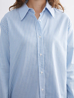 ?izgili Oversize Kad?n G?mlek Tunik