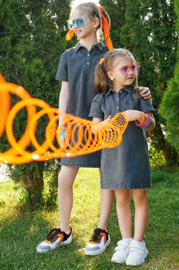 Джинсовое платье с коротким рукавом для девочки Happyfox - Happy fox фото 12