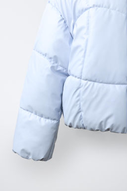 CAZADORA ACOLCHADA BRILLO WATER REPELLENT / Azul pastel - Zara фото 5
