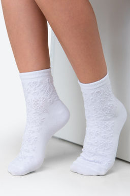 Цена за 2 шт. Ажурные носки для девочки Happy Fox