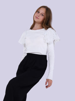 Лонгслив "Мотылёк" молоко