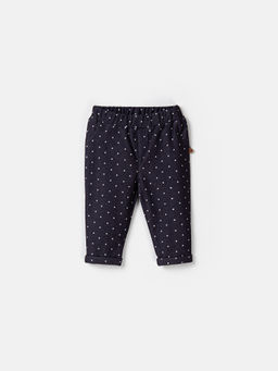 Брюки из джинскота Горошек с отворотами 0+ - Bungly фото 2