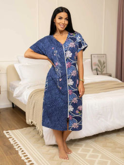 Халат женский, цвет синий