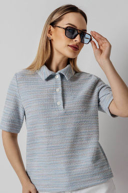 Блузка женская 4527/02/Голубой - Rise фото 3