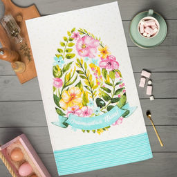 Полотенце пасхальное Доляна Счастливая пасха 35х60 см, 100% хл, 160г/м2