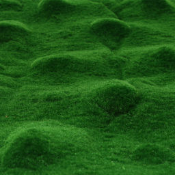 Мох искусственный, декоративный, полотно 1×1 м, рельефный, редкие бугры, зелёный, Greengo