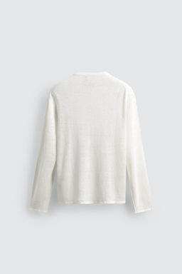 JERSEY CUELLO PANADERO 100% C??AMO / Blanco - Zara фото 9