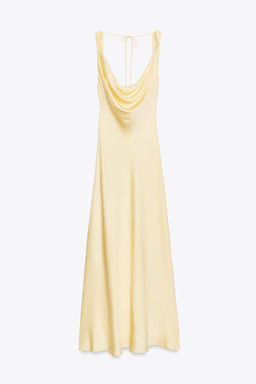 ZW COLLECTION LONG SATIN DRESS - Zara фото 8