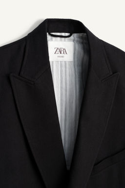 BLAZER CRUZADA TRAJE LINO - LYOCELL / Negro - Zara фото 9