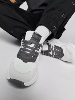 Кроссовки муж., молоч, фурн., э/к, текст. L8017-6