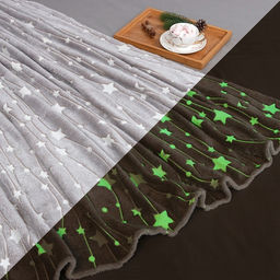 Плед светящийся в темноте Этель Звездное небо 180*200 см,100% п/э, корал-флис 220 гр/м2