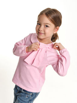 Футболка (лонгслив) UD 1229 розовый - Mini maxi фото 3