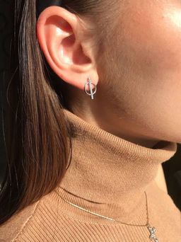 Серьги с куб.цирконием - Серебряные крылья фото 3