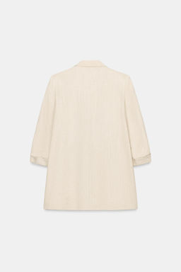 BLAZER ABIERTA MANGA REMANGADA / Beige claro - Zara фото 7