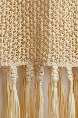 Vestido efecto crochet con flecos - H&m фото 2