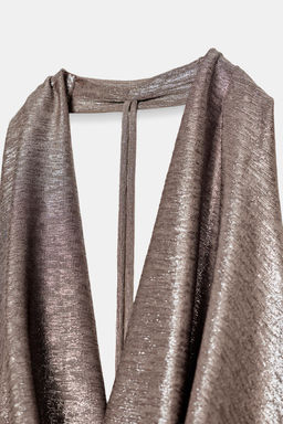 DRAPED HALTER TOP - Zara фото 10