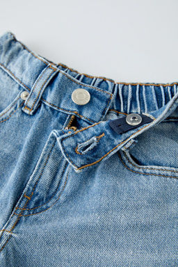 BAGGY-FIT DENIM BERMUDA SHORTS - Zara фото 4