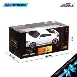 Машина металлическая AUDI TT COUPE, 1:43, цвет белый - АвтоГрад фото 3