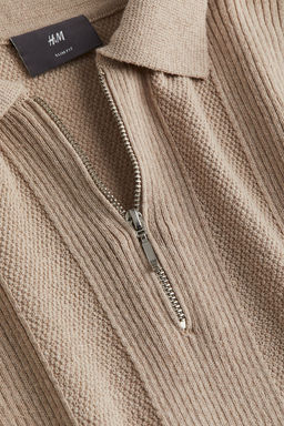 Polo con media cremallera Slim Fit - H&m фото 7