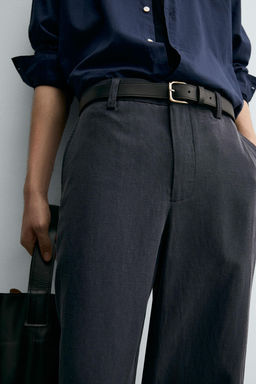 STRAIGHT-LEG FLOWING TROUSERS - Zara фото 5